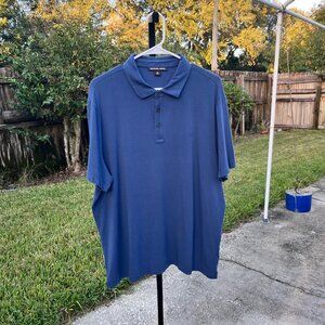 Michael Kors Blue Short Sleeve Polo Shirt Size XL